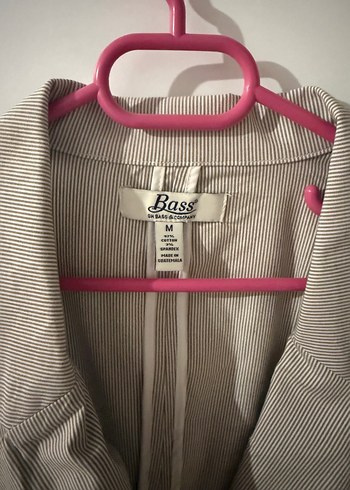 Bej Düğmeli Kadın Keten Blazer Ceket - Görsel 3