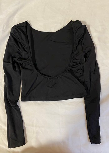 Siyah Uzun Kollu Dar Kesim Bluz - Görsel 5