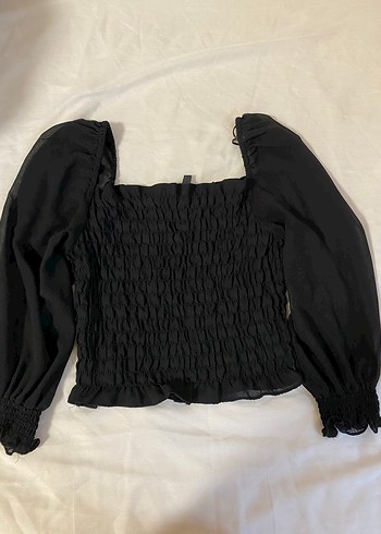 Siyah Gotik Uzun Kollu Kadın Bluz - Görsel 2