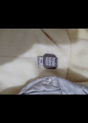 Kapüşonlu Gri  Bebek Tulum - Görsel 4