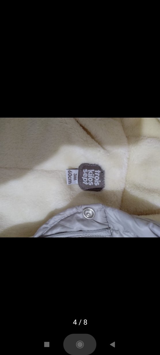 Kapüşonlu Gri  Bebek Tulum - Görsel 4