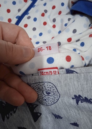 Gri ve Beyaz Bebek Tulumları, Sıcak Kumaş - Görsel 5