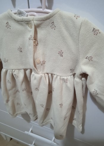 Kız Çocuk Beyaz Nakışlı Uzun Kollu Elbise - Görsel 7