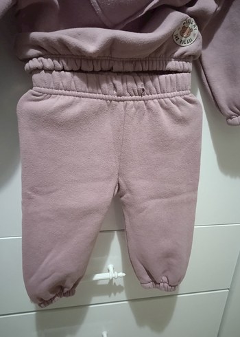 Pembe Bebek Kız Sweatshirt ve Pantolon Takımı - Görsel 7