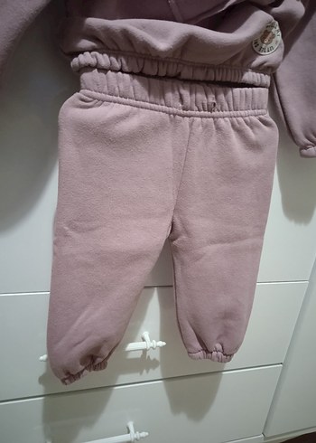 Pembe Bebek Kız Sweatshirt ve Pantolon Takımı - Görsel 6