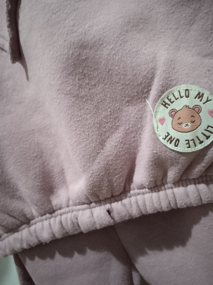 Pembe Bebek Kız Sweatshirt ve Pantolon Takımı - Görsel 5