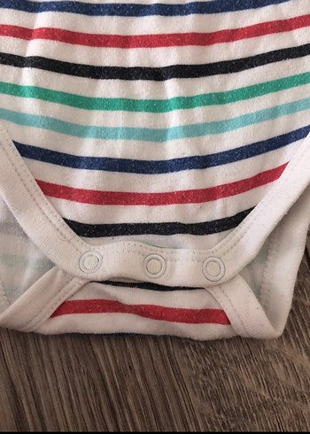 Uzun Kollu Bebek Body - Mavi ve Çizgili - Görsel 7