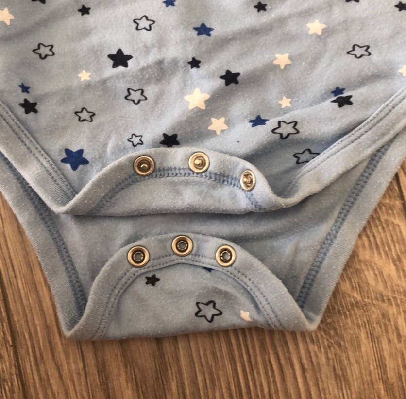 Uzun Kollu Bebek Body - Mavi ve Çizgili - Görsel 4