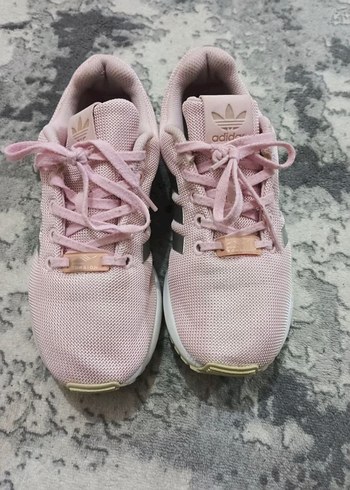 Pembe Bağcıklı Kadın Adidas Spor Ayakkabı