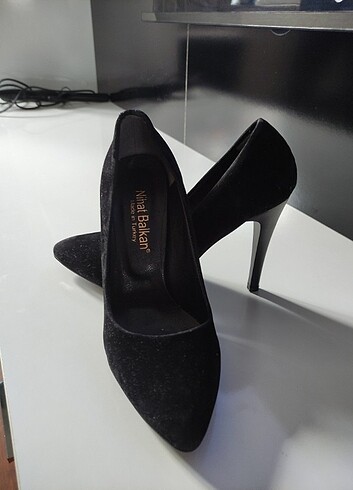 Diğer Stiletto kadife ayakkabı