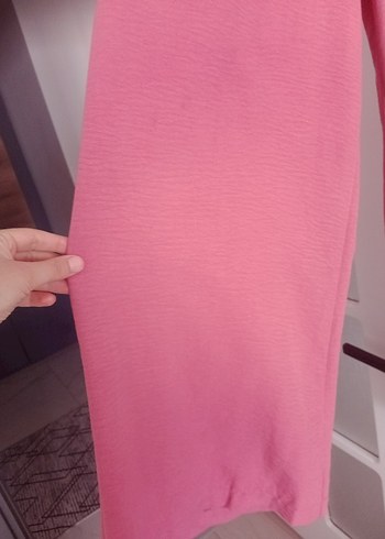 xl Beden pembe Renk Pembe Midi Kadın Salaş Kumaş Pantolon