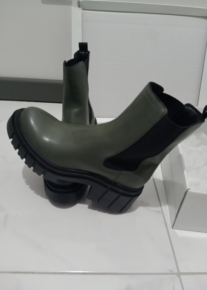 Deichmann  bayan bot yeşil - Görsel 4