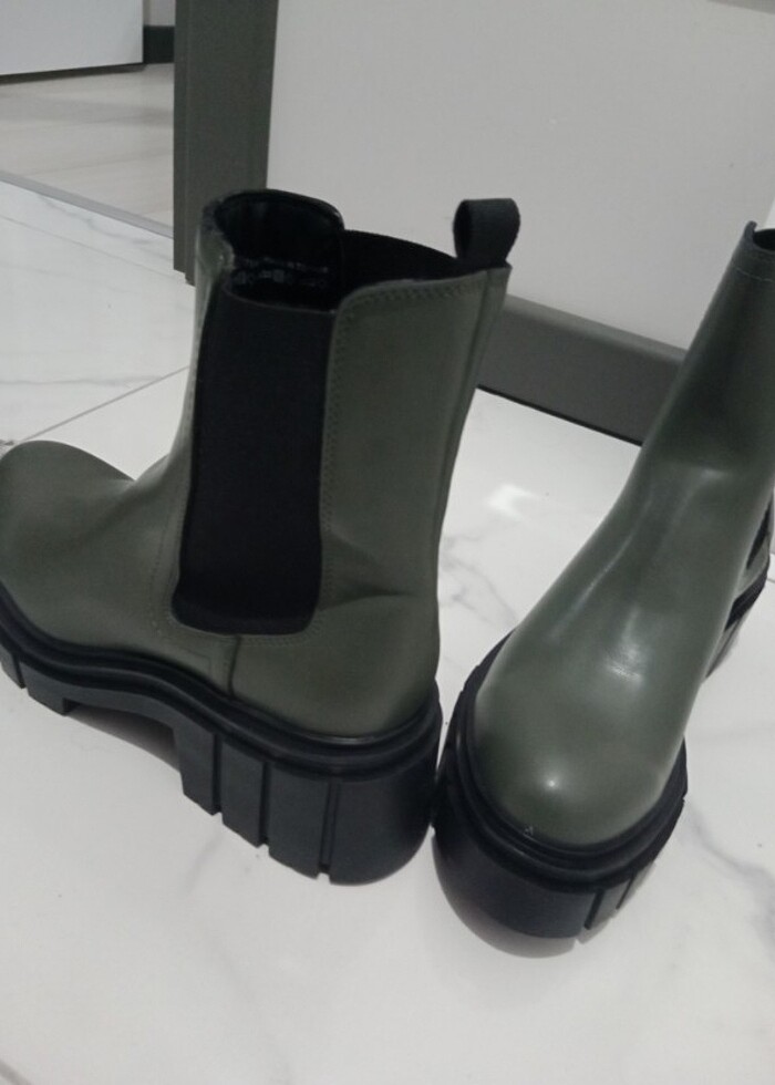 Deichmann  bayan bot yeşil - Görsel 5