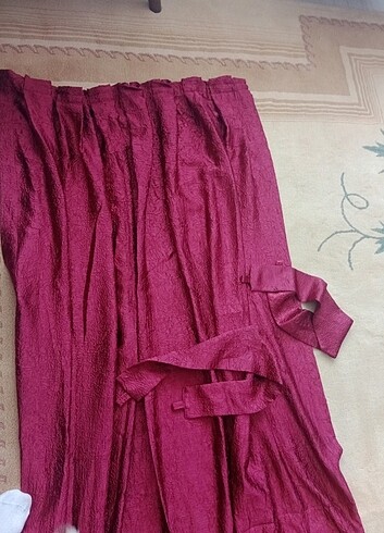 Beden bordo Renk Fon perde