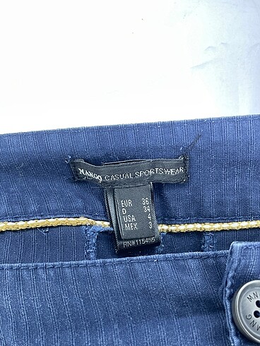 36 Beden lacivert Renk Mango Jean / Kot %70 İndirimli.