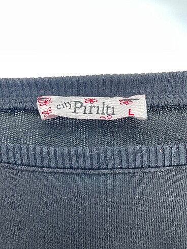 l Beden siyah Renk PreLoved Sweatshirt %70 İndirimli.