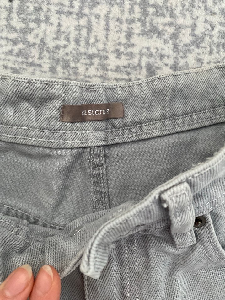 Gri Kadın Denim Pantolon - Görsel 3