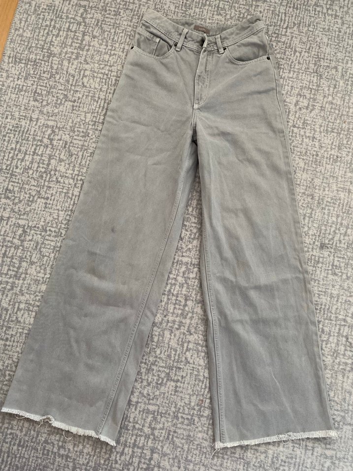 Gri Kadın Denim Pantolon - Görsel 2