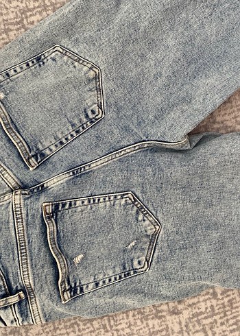 Bol Kesim Kot Pantolon - Görsel 7