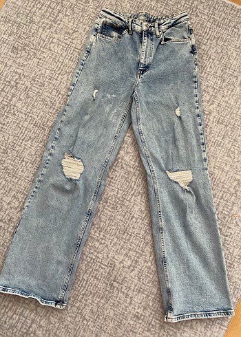 Bol Kesim Kot Pantolon - Görsel 2