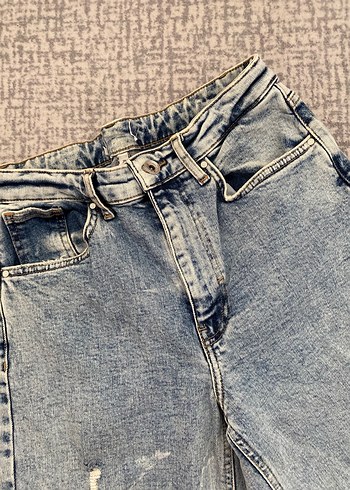 Bol Kesim Kot Pantolon - Görsel 5