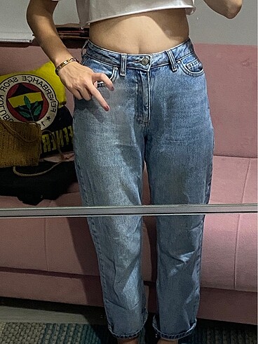 xs Beden mavi Renk Kot pantolon