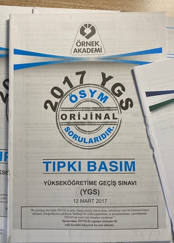 Beden Msü ve ygs tıpkı basım