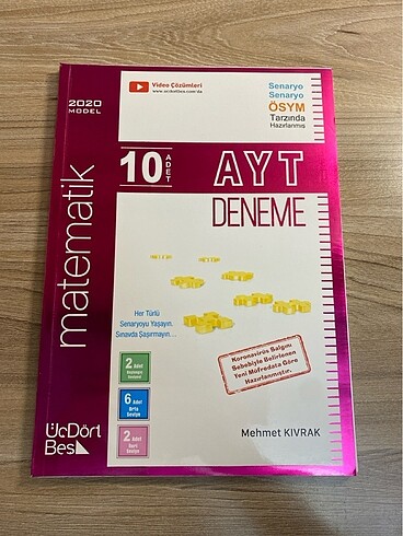 345 üç dört beş ayt matematik deneme 