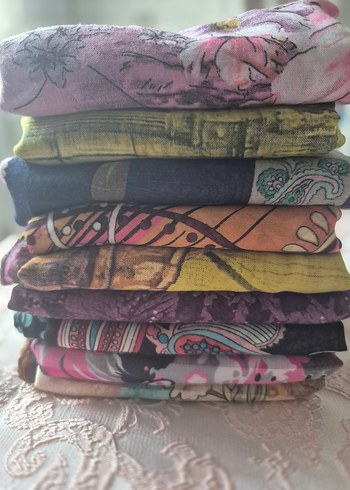 9 adet toplam fiyatıdır Yazma, tülbent - Görsel 2