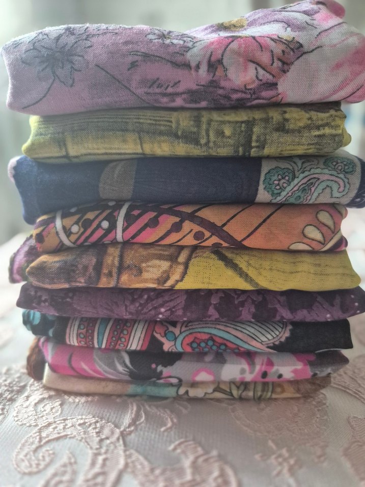 9 adet toplam fiyatıdır Yazma, tülbent - Görsel 2