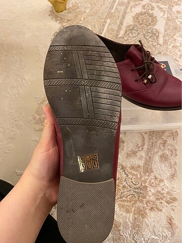 40 Beden bordo Renk Gerçek deri bordo ayakkabı