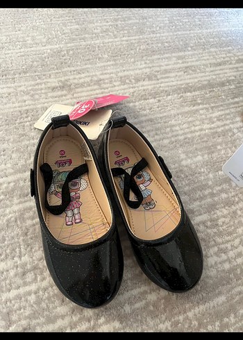 Kız Çocuk Siyah Rugan Babet - Görsel 2