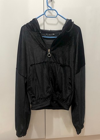 Siyah Parlak Kadın Ceket - Görsel 3