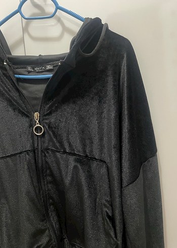Siyah Parlak Kadın Ceket - Görsel 4