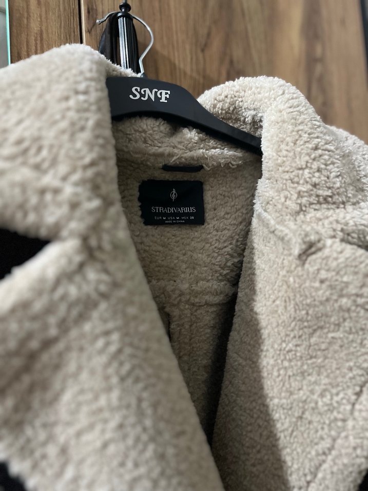 Stradivarius deri kürklü biker ceket - Görsel 3