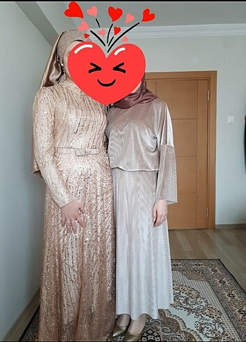 Tesettür etekli takım
