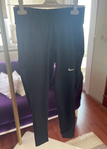 Siyah Nike Kadın SporTerna-Fit Eşofman Tayt