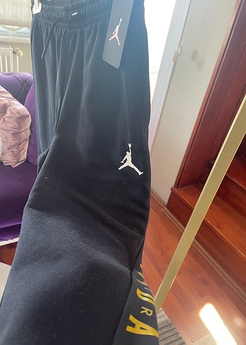 15-16 Yaş Beden Jordan Siyah Çocuk XL beden Eşofman Altı