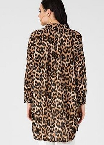 Leopar desenli tunik 