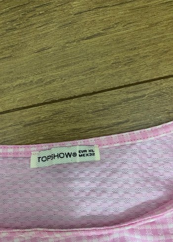 Pembe Kısa Kol Fırfırlı Mini Bluz - Görsel 2