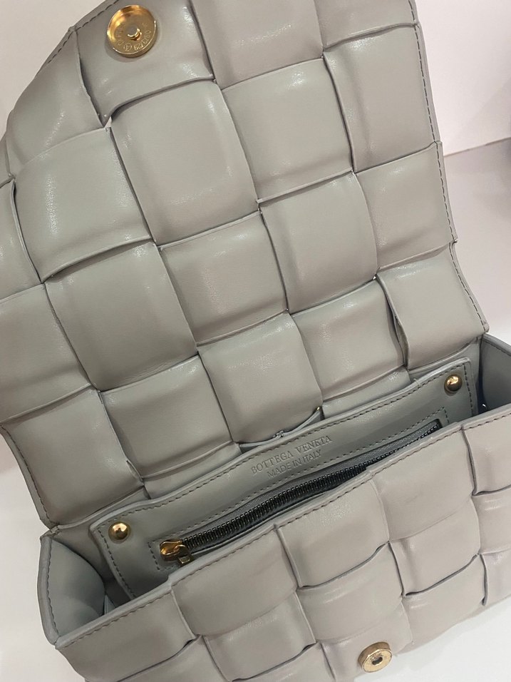 Gri Deri Zincir Detaylı Kadın Çanta - Görsel 3