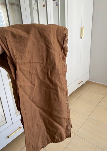 38 Beden kahverengi Renk Kadın varak takım