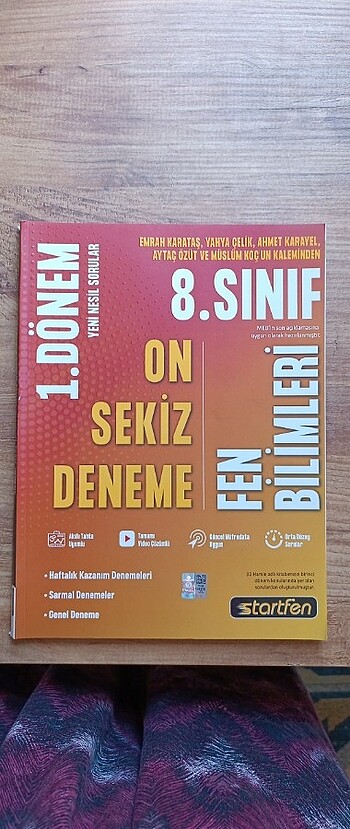 8.SİNİF FEN BİLİMLERİ DENEME 