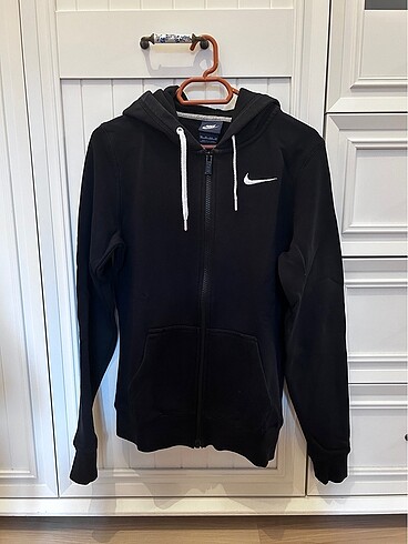 Nike Kapüşonlu Siyah Pamuklu Hırka