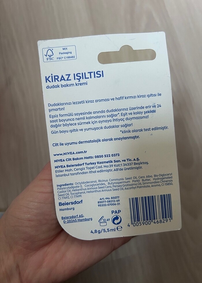 Nivea Kirazlı Dudak Kremi - Görsel 2