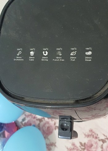 Siyah Dijital Hava Fritözü 180°C - Görsel 10