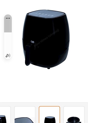 Siyah Dijital Hava Fritözü 180°C - Görsel 7