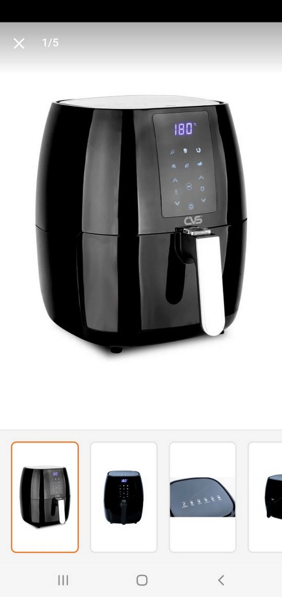 Siyah Dijital Hava Fritözü 180°C - Görsel 2