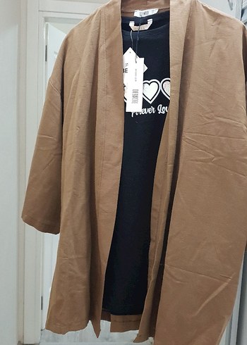 Kadın Kahverengi Süet Uzun Salaş Kaban - Görsel 2