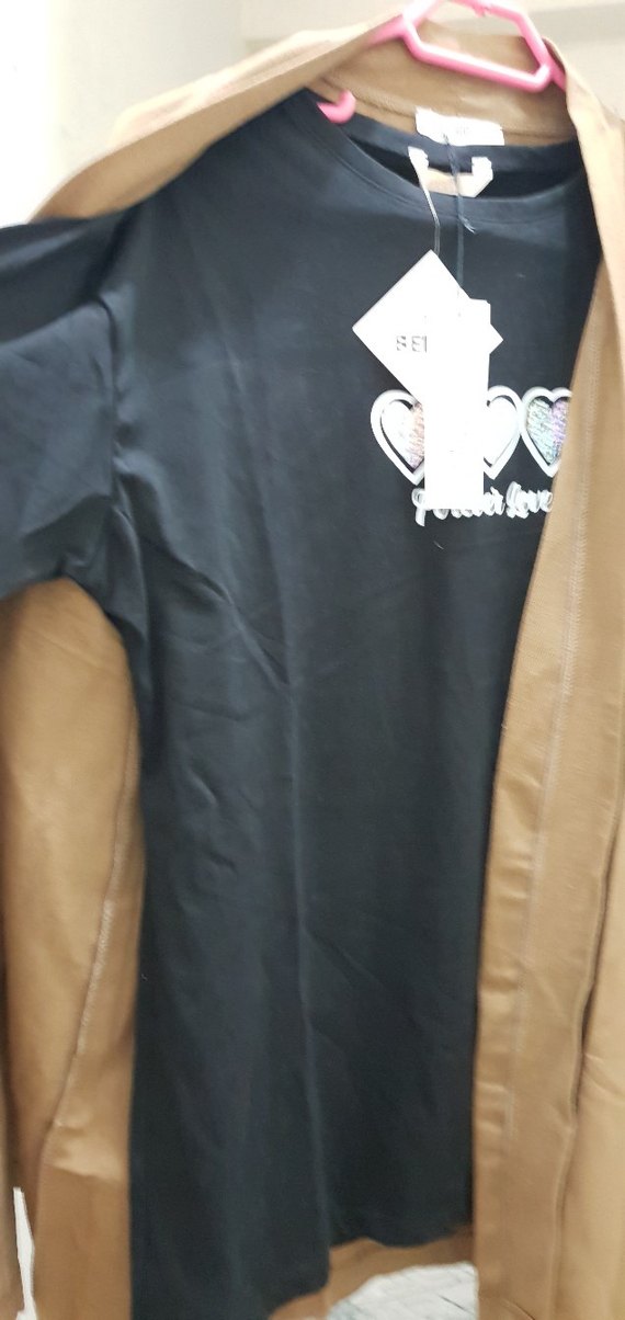 Kadın Kahverengi Süet Uzun Salaş Kaban - Görsel 4